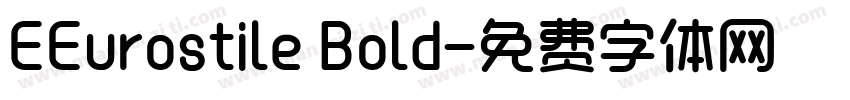 EEurostile Bold字体转换